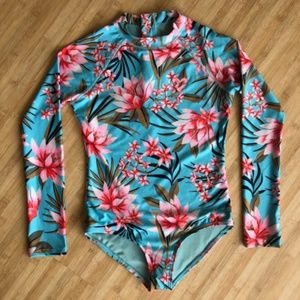 Girl's Billabong Long Sleeve Bodysuit Rashguard